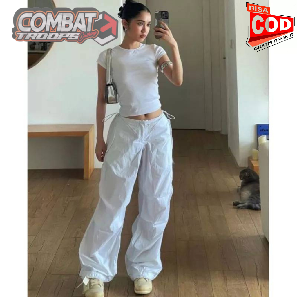 PARACHUE PANTS Marcopolo Baggy Pants Popkiss Oversize Baggy Pants Premium