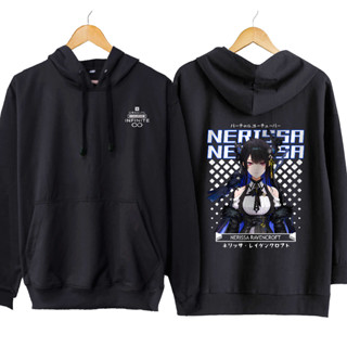 เสื้อแจ็กเก็ต มีฮู้ด ผ้าฝ้าย 100% ลายอนิเมะ NERISSA RAVENCROFT - HOLOLIVE ENG