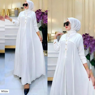 Gamis TERBARU ชุดเดรส สไตล์หรูหรา สําหรับผู้หญิง ไซซ์ M L XL XXL