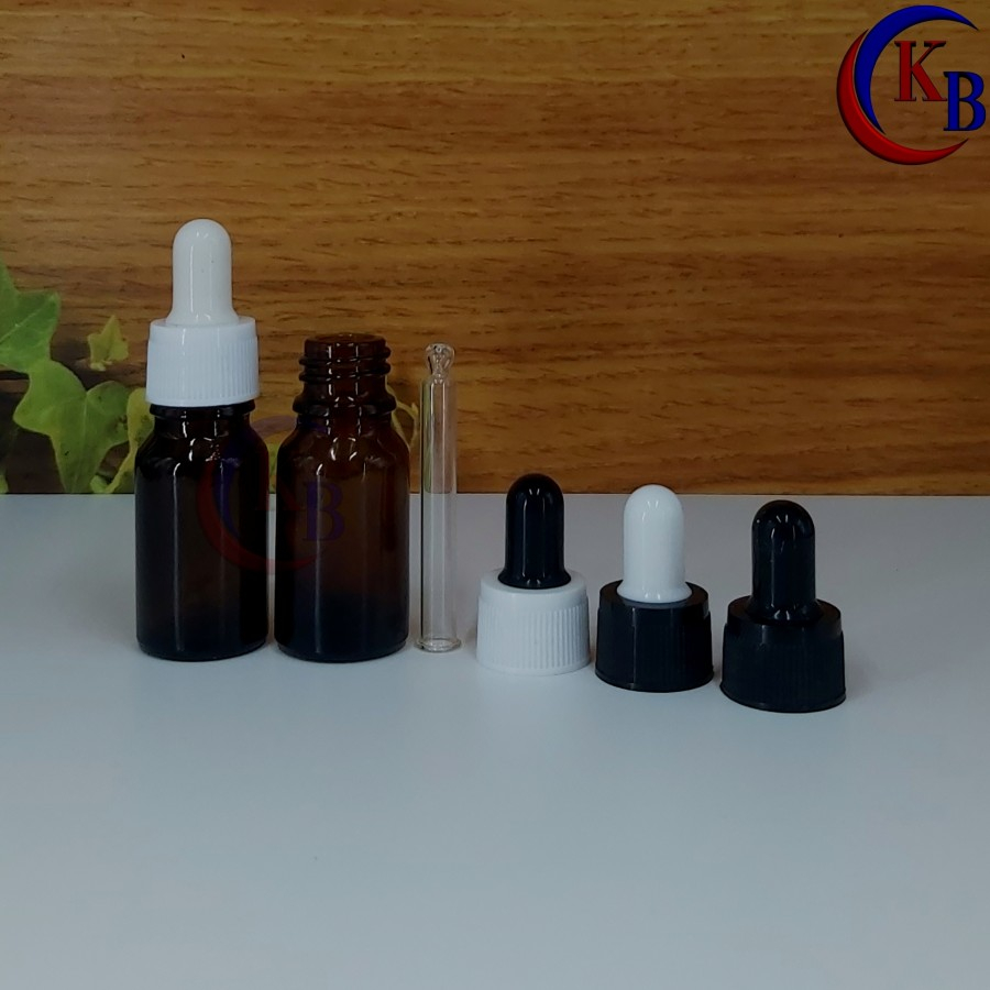 10ML NON-SEALED DROP SERUM PIPETTE BOTTLE / 10ML THICK BROWN GLASS BOTTLE