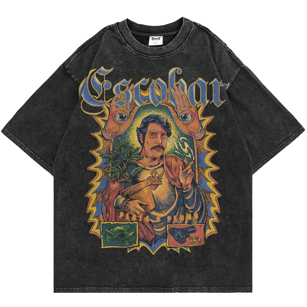 เสื้อยืด Pablo ESCOBAR WASHED OVERSIZE - SINOIG