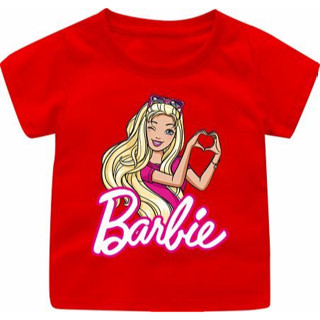 ใหม่ล่าสุด BARBIE LOVE เสื้อท็อป สําหรับเด็กผู้หญิง อายุ 1-12 ปี / ผู้ใหญ่ S-5XL