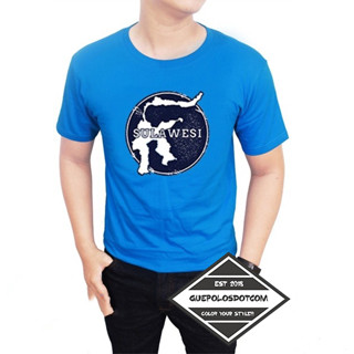 เสื้อยืดแขนสั้น พิมพ์ลาย KAOS T-SHIRTS PETA SULAWESI Type 26 สําหรับผู้ชาย