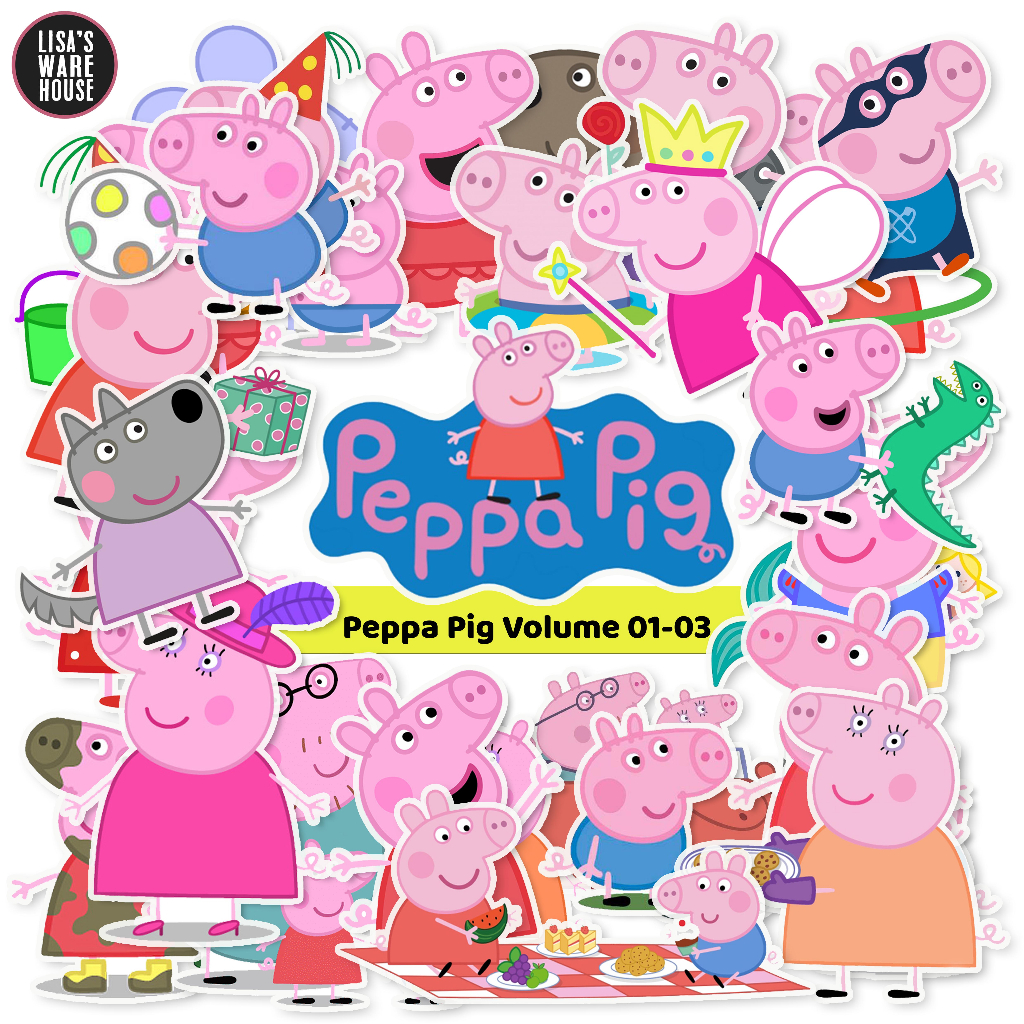 สติ๊กเกอร์ Peppa Pig เล่ม 01-05