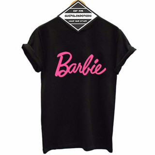 เสื้อยืด ผ้าฝ้ายนิ่ม แบบหนา ลายบาร์บี้ 3 แบบ พรีเมี่ยม สําหรับผู้ใหญ่ วัยรุ่น 30S ไซซ์ S-XL
