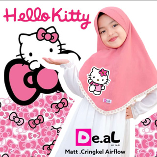 Arjuna Instant HIJAB CRINKLE VANIA HELLO KITTY ORI DE.AL HIJAB