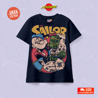 เสื้อยืด พิมพ์ลายตัวละคร Popeye The Sailor Man สําหรับเด็ก