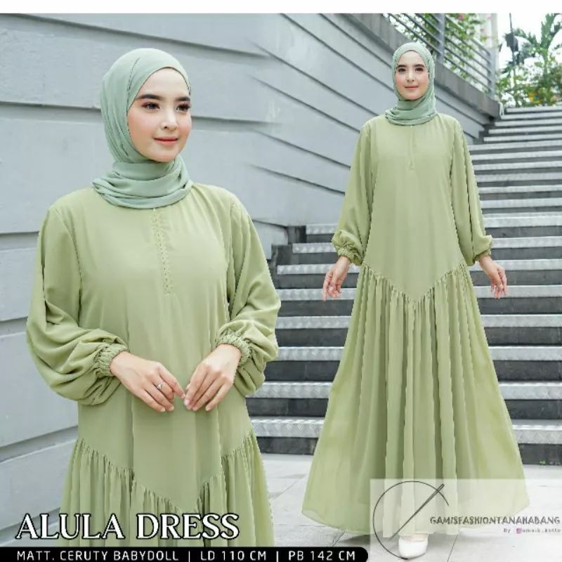 มุสลิม Fasion Gamis Alula Gamis Seruty Bebidol Armany Dress ล่าสุด