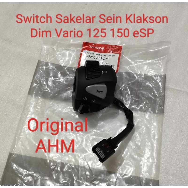 สวิตช์ไฟเลี้ยว Horn Dim Vario 125 150 eSp Original AMM 35200 K59 A71