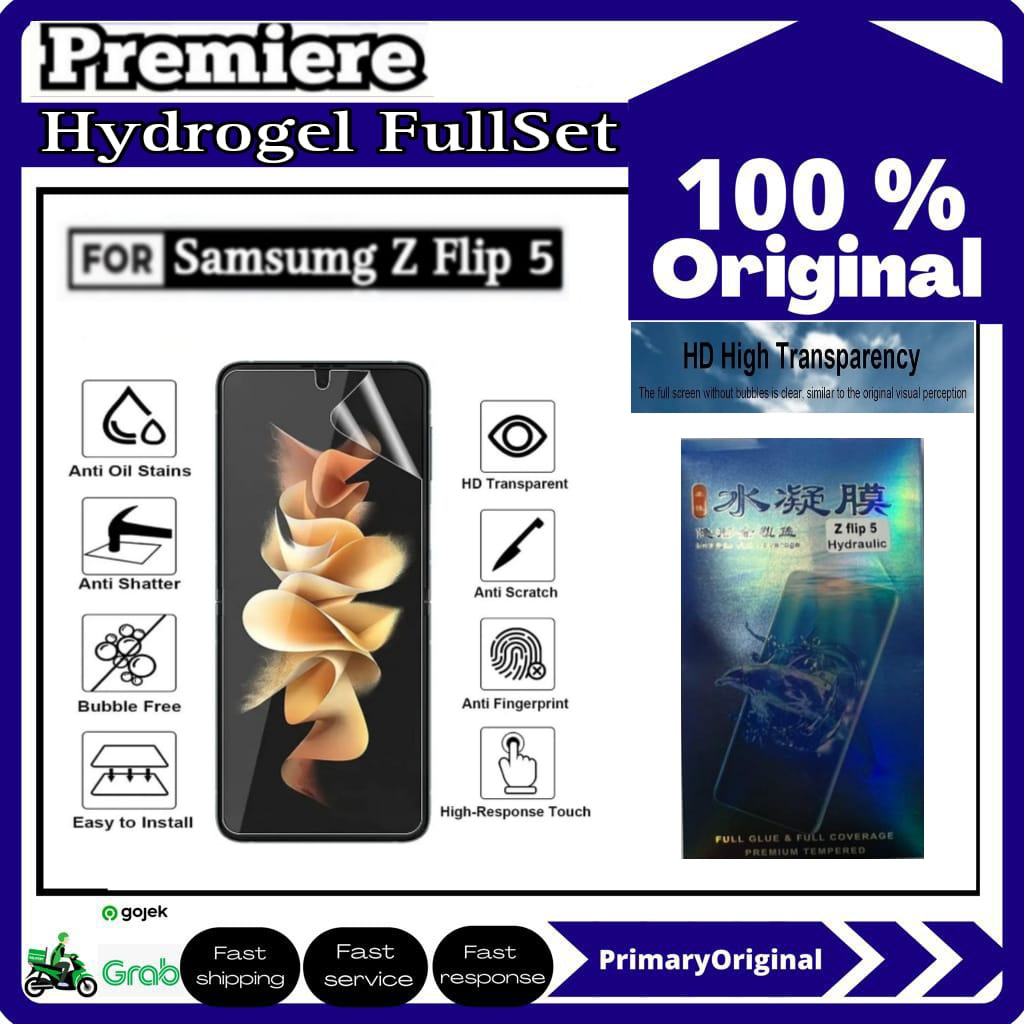 ฟิล์มกันรอยหน้าจอ Hydrogel Samsung Galaxy Z Flip 5 Flip5 Fullset