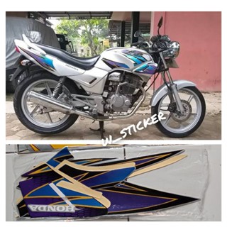 สติกเกอร์ติดตัวถัง สีเงิน สําหรับ Honda Tiger 2003