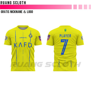 เสื้อกีฬาแขนสั้น ลายทีมชาติ New Alnassr Home Jersey 2023/2024 ชุดเหย้า