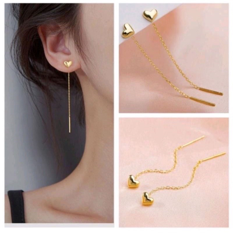 JURAI TITANIUM LOVE EARRINGS