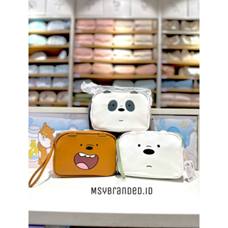 กระเป๋าสะพายไหล่ ลาย Miniso CROSSBODY WE BARE BEARS GRIZZ PANDA ICEBEAR