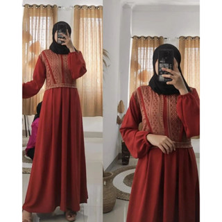 Gamis TERBARU QANIA DRESS NJ M L XL XXL LD 110 FRIENDLY Material POLO LINEN MIX MALIKA GAMIS ชุดเดรส ทรงโอเวอร์ไซซ์ หรูหรา สไตล์เกาหลี สําหรับผู้หญิง ผู้ใหญ่