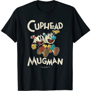 เสื้อยืดแฟชั่น พิมพ์ลายโปสเตอร์ The Cuphead Show Cuphead &amp; Mugman Buddies สําหรับเด็กผู้ชาย ผู้หญิง อายุ 12 3 4 5 6 7 8 9 10 11 12 ปี