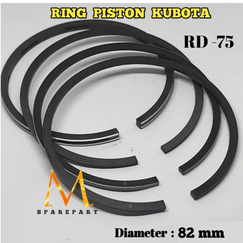 MESIN Rd75 แหวนแหวนลูกสูบ Seher เครื่องยนต์ดีเซล Kubota RD75