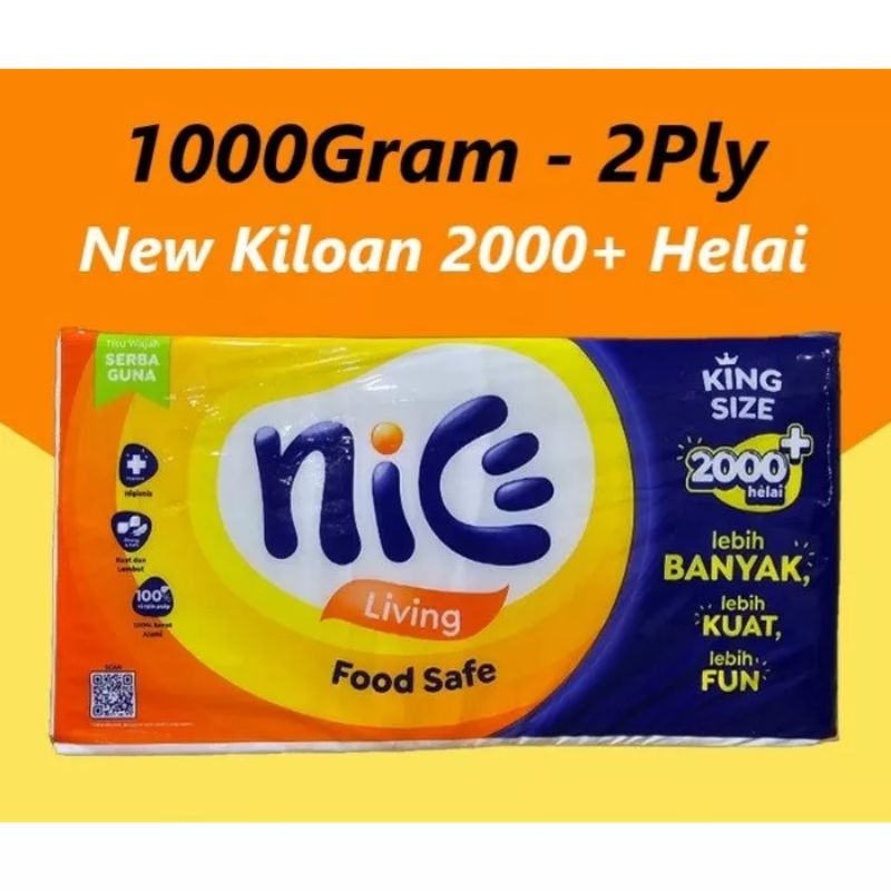 NICE JUMBO TISSUE 1000g KING SIZE 1KG