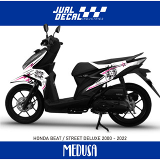 สติกเกอร์ใส ป้องกันรังสียูวี MODUSA สําหรับติดตกแต่งรถจักรยานยนต์ Honda Beat Striping