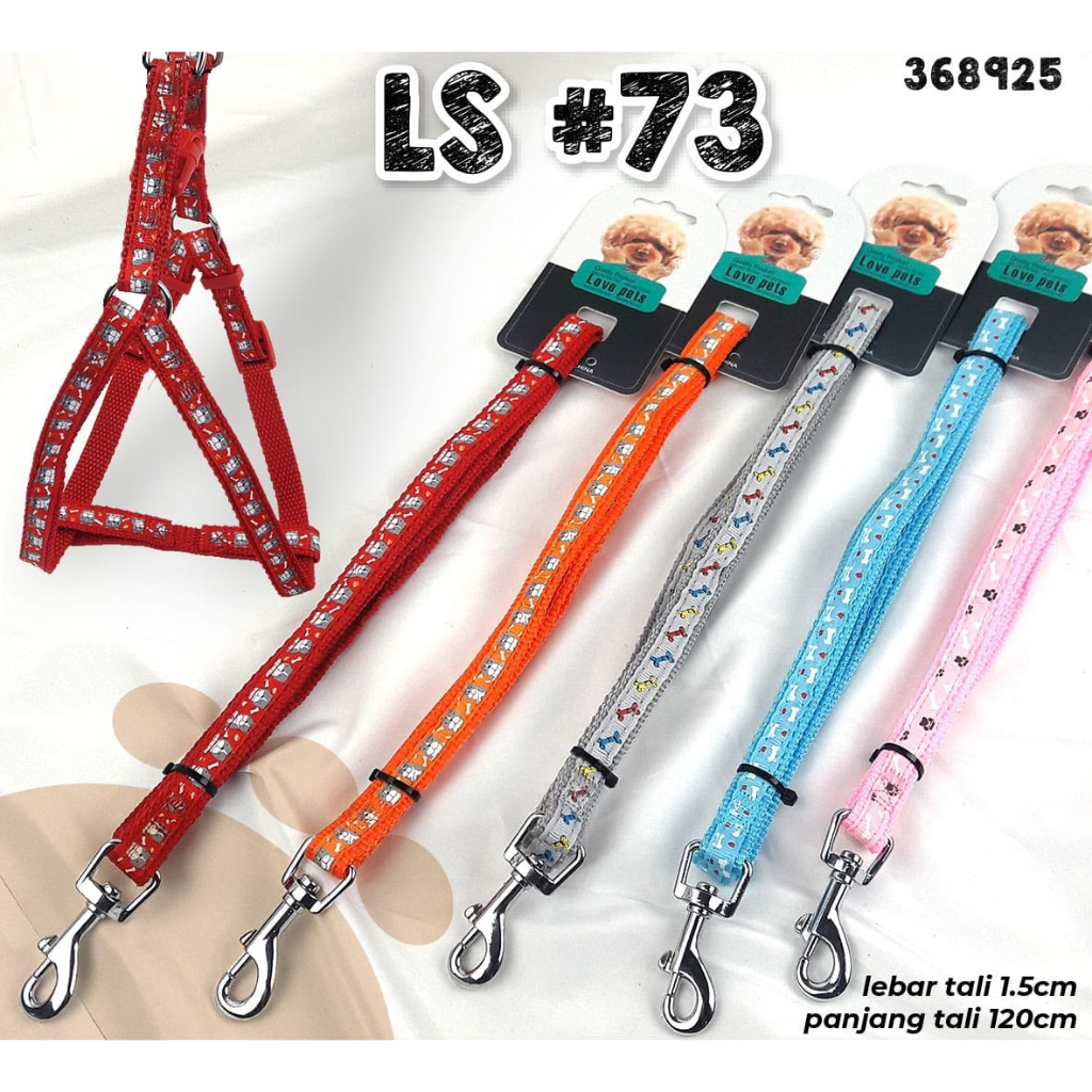 LS 73 DOG CAT LEASH & HARNESS SMALL - DOG CAT LEASH & HARNESS LS73