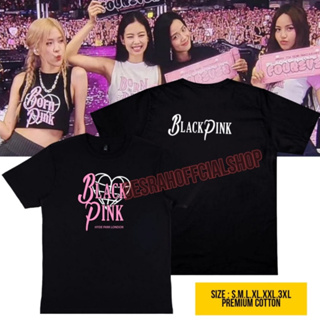 เสื้อยืด พิมพ์ลาย Blackpink bornpink tour 2023 WORDART เวอร์ชั่นหน้า และหลัง