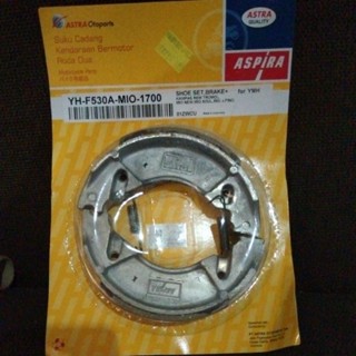 Aspira ผ้าเบรกหลัง Pirodo สําหรับ Yamaha MIO NEW MIO J FINO NOUVO M3 XRIDE 125 XEON SOUL GT X RIDE AEROX 155 VEGA ZR FORCE FI JUPITER Z1 MX BYSON BISON VIXION Old SPORTY Tromol ขนาดใหญ่ Astra ของแท้