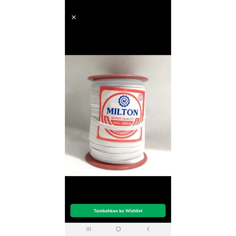 1 M M MILTON BRAND ELASTIC RUBBER SIZES 4 ML และ 0.3 ซม. และ 0.4 ซม. (C.4 และ C.3)