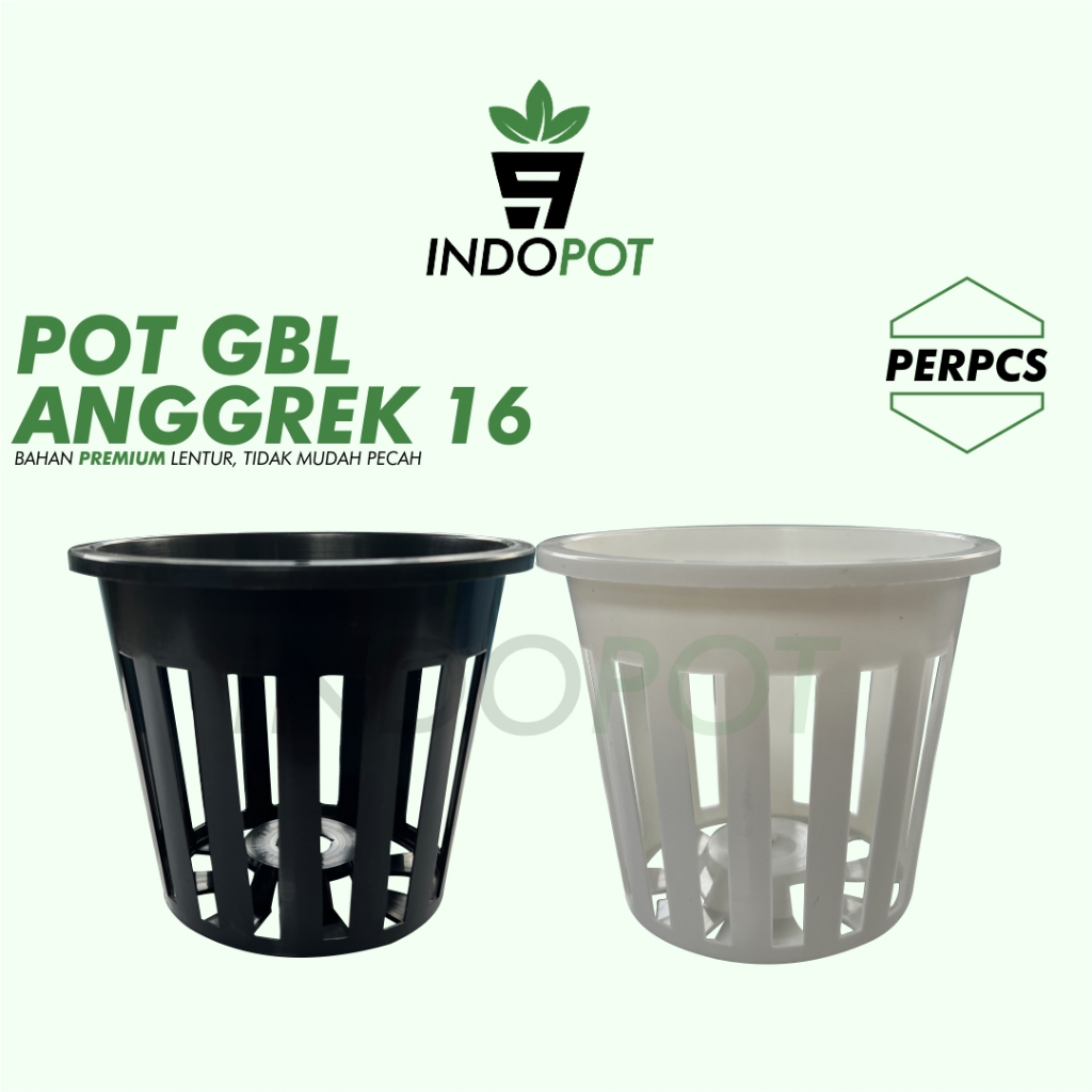 GBL Orchid Pot 16 Dendro และ Vanda Orchid Pot ขนาดใหญ่สูง Netpot Orchid Pot แขวนหม้อ