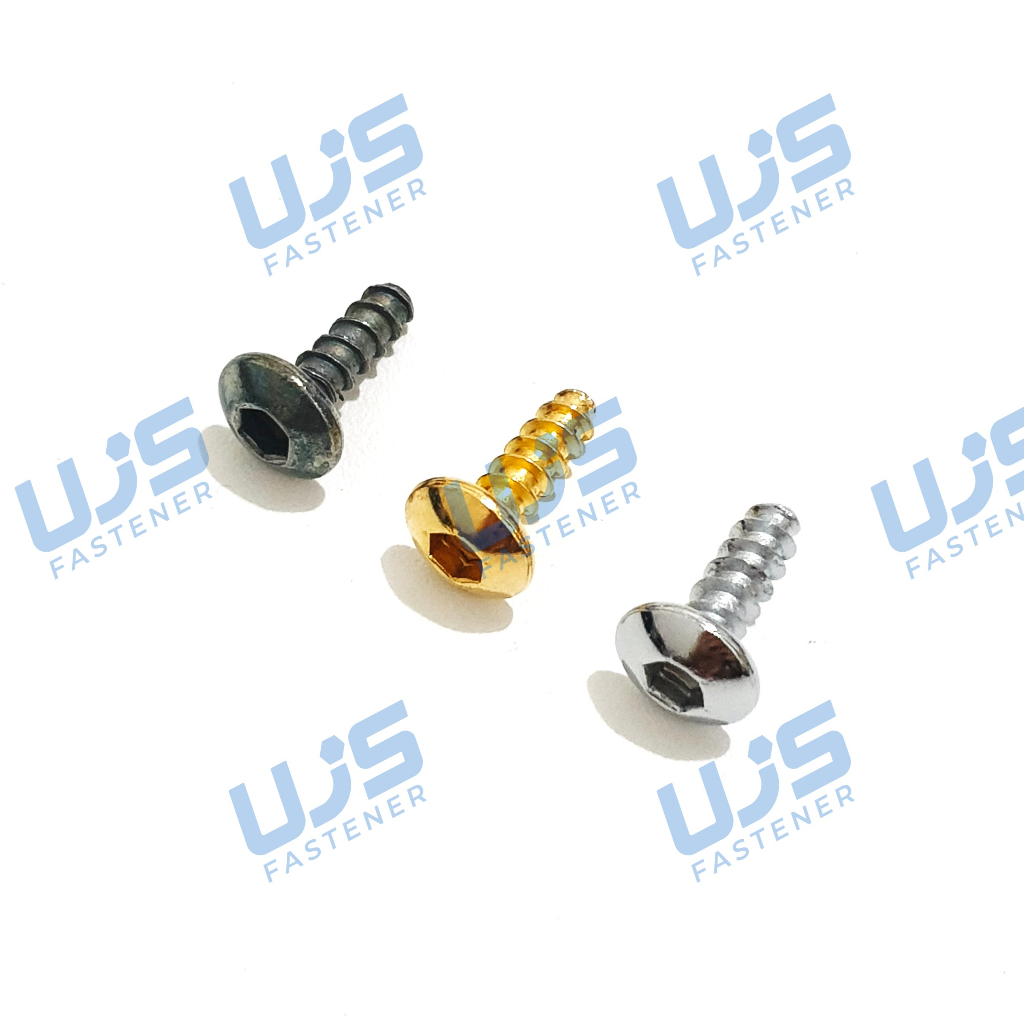 HIJAU Yamaha Mio Jupiter M5x16 Body Screws 5x16 Worm Bolts Green Gold Chrome L Key