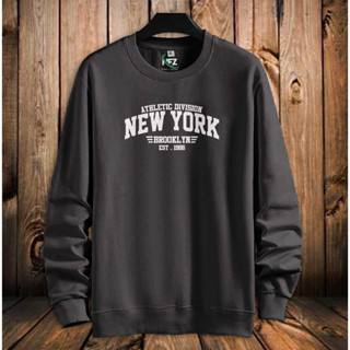 New YORK เสื้อกันหนาว คอกลม สําหรับผู้ชาย