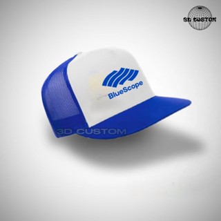 หมวกเบสบอล หมวกแก๊ป ตาข่าย คุณภาพดี สีฟ้า โลโก้ SCOPE BLUESCOPE สําหรับผู้ชาย ผู้หญิง