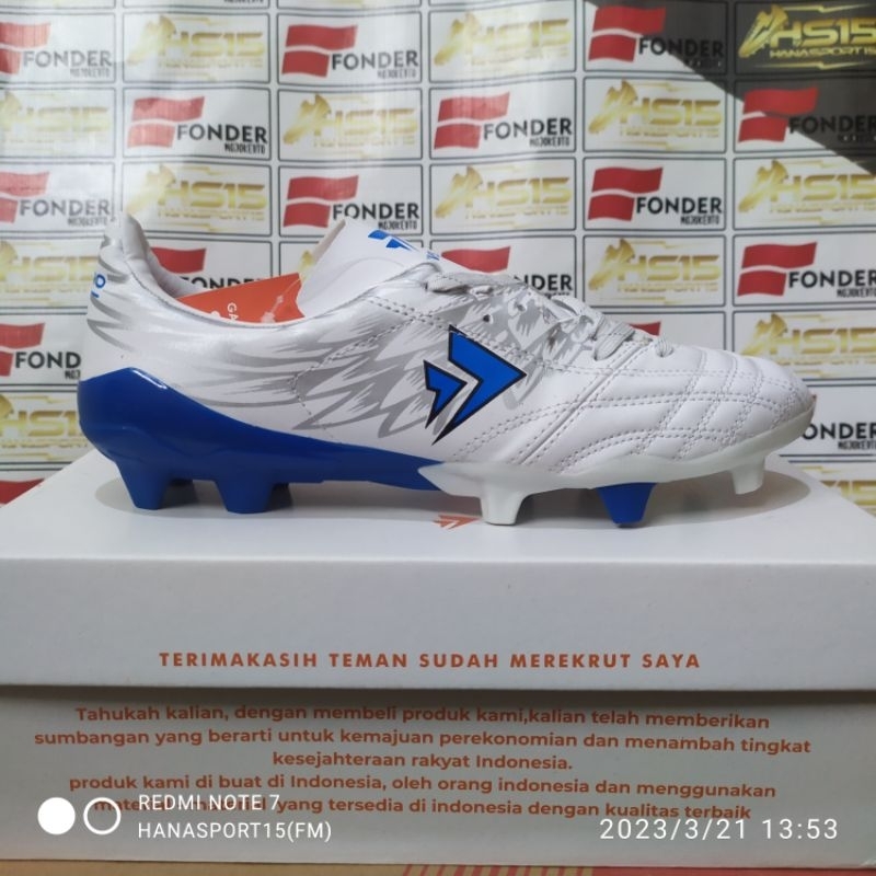 Sevspo Garuda Apex White Blue รองเท้าฟุตบอล