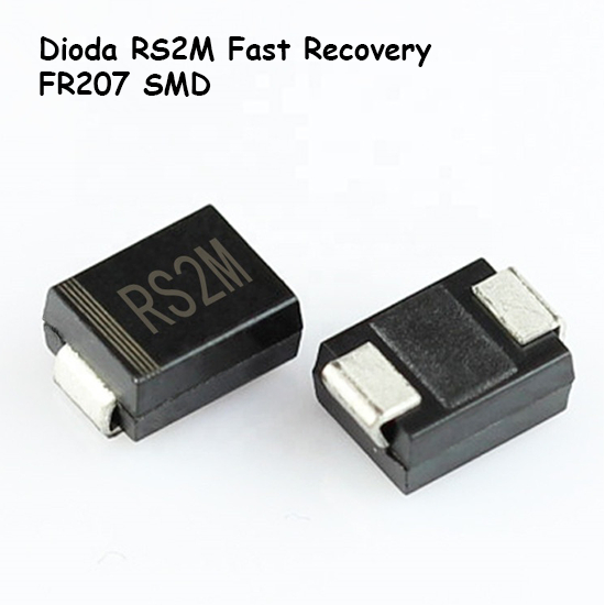 RS2M SMD FR207 ไดโอดการกู้คืนอย่างรวดเร็ว FR 207 2A 1000V