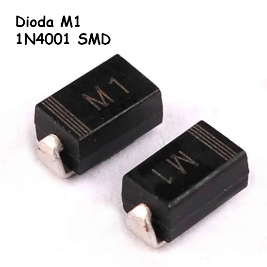 ไดโอด M1 SMD 1N4001 ไดโอดวงจรเรียงกระแส 1N 4001 1A 50V