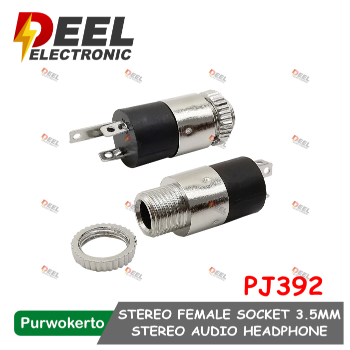 PJ392 ซ็อกเก็ตเสียง 3.5 มม. JACK STEREO HEADPHONE PJ392 CONNECTOR