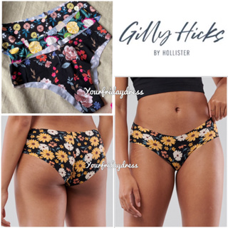 Hollister Gilly Hicks Free Cut No Show Panty NEW Women SEAMFREE Solid Invisible Raw Cut Seamless No Line Panty ชุดชั้นในซีดี hiphugger กางเกงชั้นใน แก้ม กางเกงชั้นใน sisa ส่งออก สบาย โบโบ เซ็กซี่ โยคะ เลกกิ้งดอกไม้ผลไม้