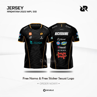 ใหม่ สติกเกอร์ JERSEY 2022 2023 MPL S10 ฟรีนิกเกอร์ สีดํา และสีขาว