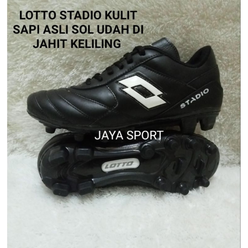 รองเท้าฟุตบอล LOTTO ผลิตจากหนังแท้ OUTSOLE ALREADY SEWN ALL AROUND