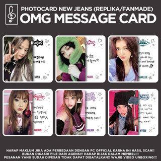 [ใหม่ กางเกงยีนจําลอง] OMG PHOTOCARD UNOFFICIAL