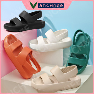 Vanchnee รองเท้าแตะแพลตฟอร์ม พื้นนิ่ม เพิ่มความสูง สไตล์สปอร์ต สําหรับผู้หญิง