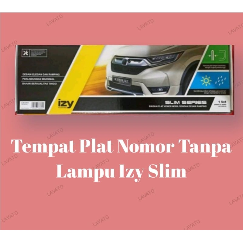 ที่ใส่ป้ายทะเบียน Izy Slim ไม่มีไฟ