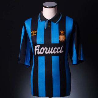 เสื้อกีฬาแขนสั้น พิมพ์ลาย Jersey Inter 1992