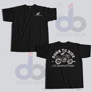 เสื้อยืดแขนสั้น พิมพ์ลาย Born TO RIDE HONDA Tiedye