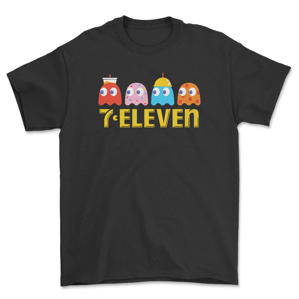 เสื้อยืด PAC MAN SEVEN ELEVEN 1