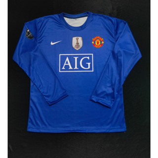 เสื้อกีฬาแขนสั้น ลายทีม Jersey MU UTD 2008 3rd