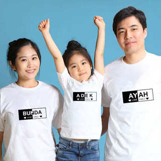 เสื้อยืด พิมพ์ลาย FAMILY ADEK FAMILY แฟชั่นคู่รัก สําหรับแม่ และลูก