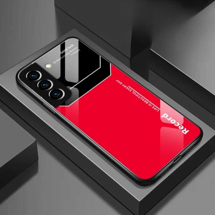 Samsung S20FE / S20 fe Case ฝาหลังกระจกนิรภัย tpu