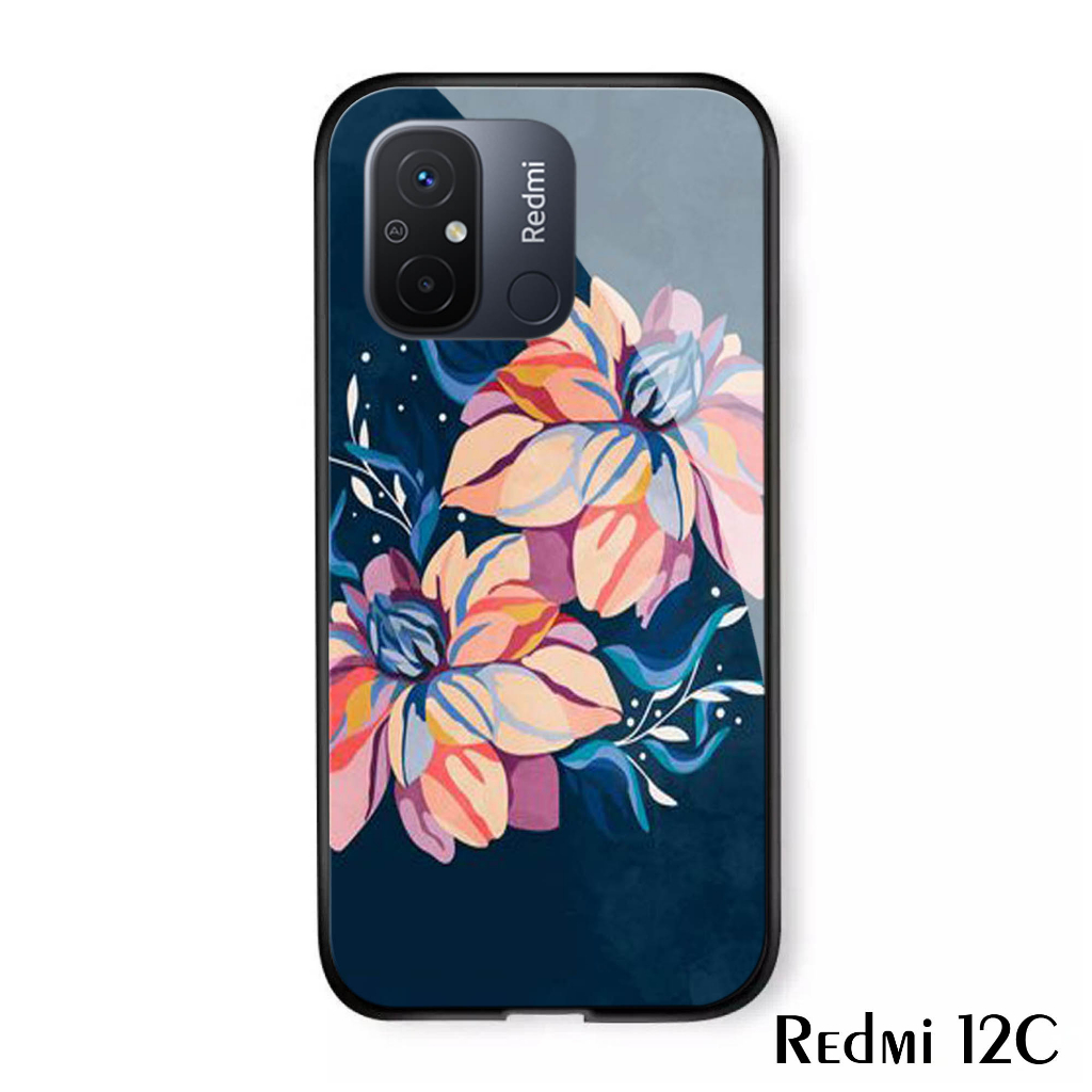 (S30) XIAMI REDMI 12C Glass Case - เคสโทรศัพท์มือถือล่าสุด - REDMI 12C - ตัวป้องกันโทรศัพท์มือถือ - 