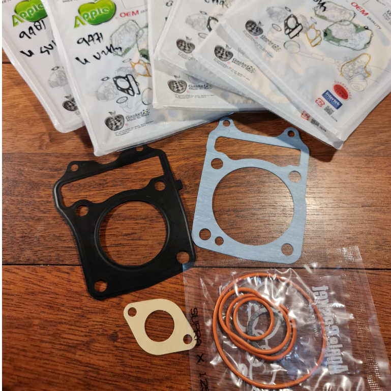 TOPSET GASKET สําหรับ HONDA ทุกรุ่น BEBEK APPLE MOTORCYCLE GASKET SUPRA X125 F1/KARISMA/BLADE/REVO F
