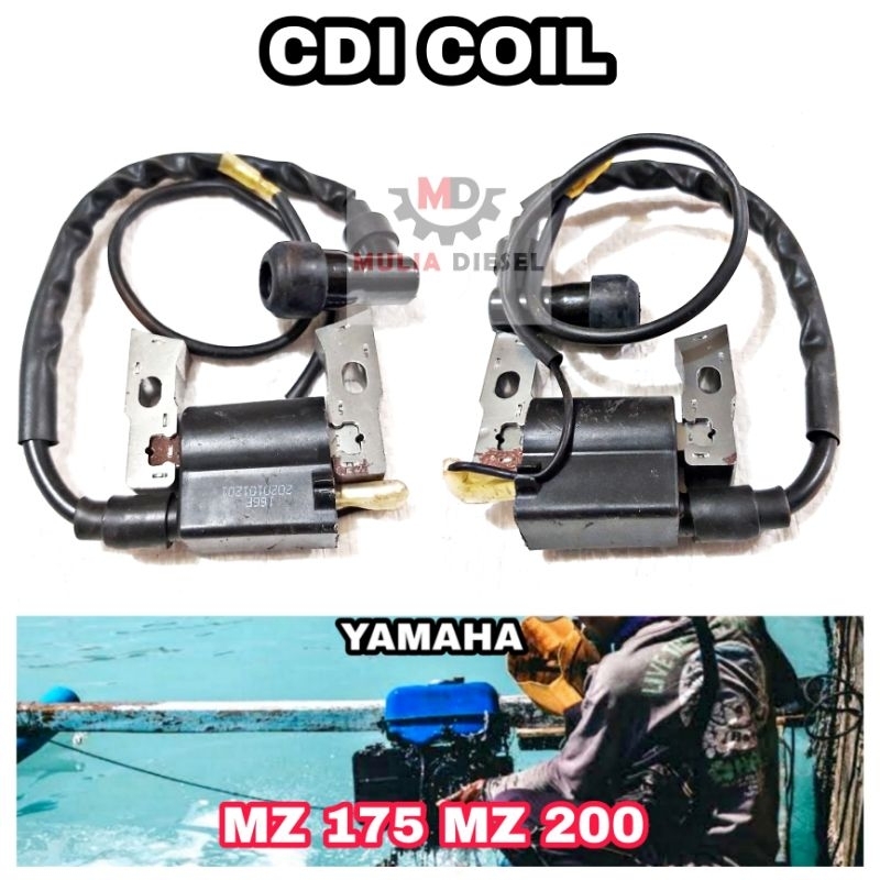 MESIN CDI Coil เครื่องกําเนิดไฟฟ้าเครื่องยนต์จุดระเบิด Yamaha MZ175 MZ200 MZ 175 200 EC 2600